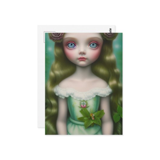 Forest Girl Postkarte (Vorderseite/Rückseite Beispiel)