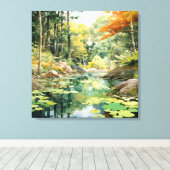 Forest Glade Leinwanddruck (Insitu (Holzboden))