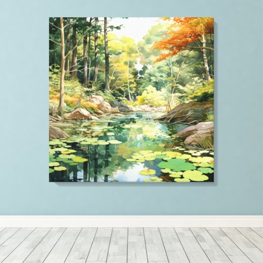 Forest Glade Leinwanddruck (Insitu (Holzboden))