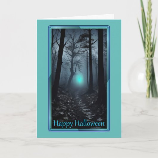 Forest Glow Halloween Card Karte (Vorderseite)