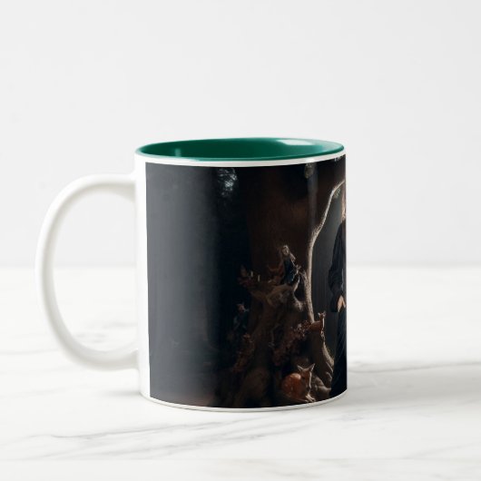 Forest Gnome Cup Zweifarbige Tasse (Links)