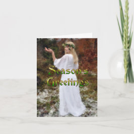 Forest Goddess - Grüße der Saison Feiertagskarte