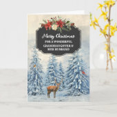 Forest Grandtochter & Ihr Ehemann frohe Weihnachte Karte (Gelbe Blume)