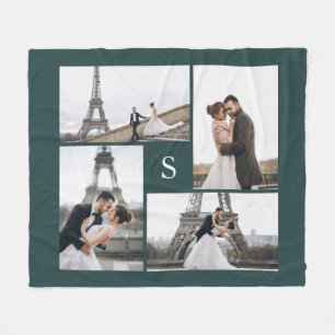 Forest Green 4 Foto Gallery und Monogram Fleecedecke