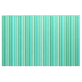 Forest Green, Aqua und Light Cyan Colored Lines Stoff (Yard (91,4 cm))