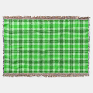 Forest Green auf Green Tartan Kariert Decke
