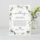 Forest Green Begrüßungsbrief Itinerary Einladung (Stehend Vorderseite)
