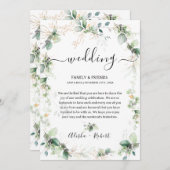 Forest Green Begrüßungsbrief Itinerary Einladung (Vorne/Hinten)