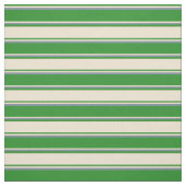 Forest Green, Beige & Light Slate Gran Lines Stoff (Muster)