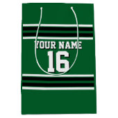 Forest Green Black Team Jersey Name Mittlere Geschenktüte (Vorderseite)