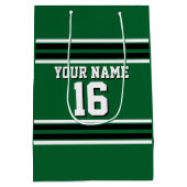 Forest Green Black Team Jersey Name Mittlere Geschenktüte (Rückseite)