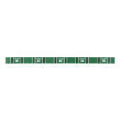 Forest Green Black Team Jersey Name Satinband (Vorderseite)