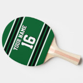 Forest Green Black Team Jersey Name Tischtennis Schläger (Seitenansicht)