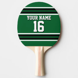 Forest Green Black Team Jersey Name Tischtennis Schläger
