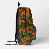 Forest Green Blaze Orange Camouflage Bedruckter Rucksack (Links)