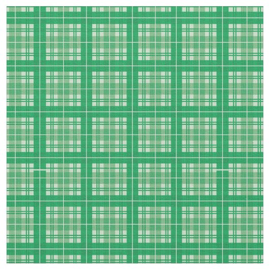 Forest Green Bright Gingham Kariert Tartan Stoff (Nahaufnahme)