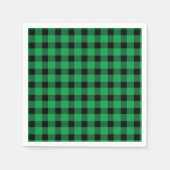Forest Green Buffalo Country Lumberjack Kariert Serviette (Vorderseite)