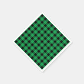 Forest Green Buffalo Country Lumberjack Kariert Serviette (Ecke)