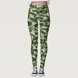 Forest Green Camouflage Leggings