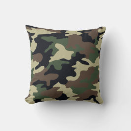 Forest Green Camouflage Pillow Kissen