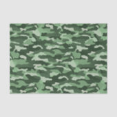Forest Green Camouflage Seidenpapier (Vorderseite)