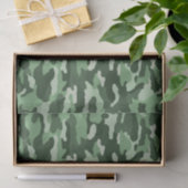 Forest Green Camouflage Seidenpapier (Geschenk)