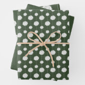 Forest Green Cheerleader Pom Pom Muster Geschenkpapier Set (Beispiel)