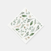 Forest Green Christmas Napkins Serviette (Ecke)