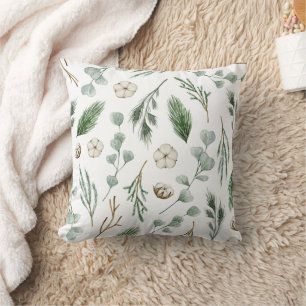 Forest Green Christmas Pillow Kissen