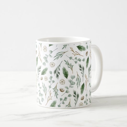 Forest Green Christmas Tasse (VorderseiteRechts)