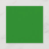 Forest Green Custom Business Card Quadratische Visitenkarte (Vorderseite)