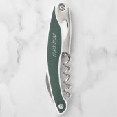 Forest Green Custom Wedding Vielen Dank für Ihre F Kellnermesser (Rückseite)