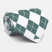 Forest Green Diamond Men-Krawatte Krawatte (Gerollt)