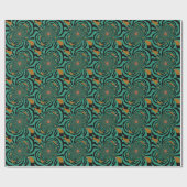 Forest Green Dimensions Design Geschenkpapier (Flach)