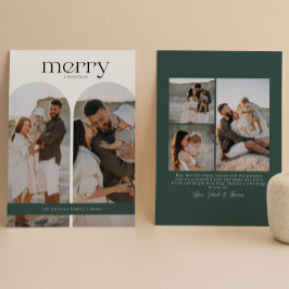 Forest Green Double Arch Foto Feiertagskarte