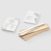 Forest Green Elegant Botanischer Dienstorden Fächer (Non-assembled)