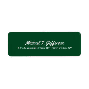Forest Green Elegante Beruflich Modern Personal