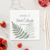 Forest Green Ferns Wedding Serviette (Beispiel)