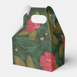 Forest Green Floral Fevor Box Geschenkschachtel