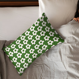 Forest Green Floral Pillow Case Kissenbezug