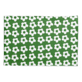 Forest Green Floral Pillow Case Kissenbezug (Rückseite)