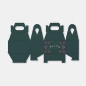 Forest Green Floral Wedding Geschenkschachtel (Ungefaltet)