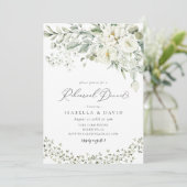 Forest Green Foliage Rustikale Probe Abendessen Einladung (Stehend Vorderseite)