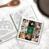 Forest Green Foto Collage 8 Bilder Familienrezepte Notizblock