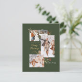 Forest Green Foto Collage Weihnachten (Stehend Vorderseite)