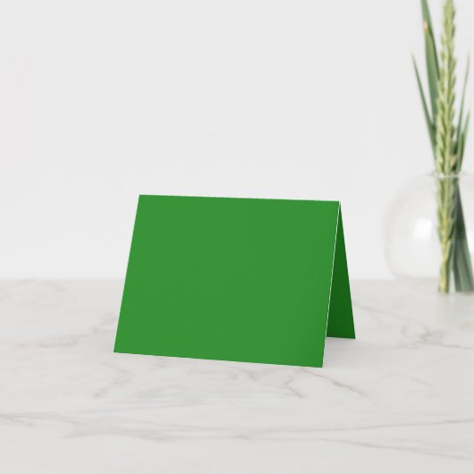 Forest Green geklappt Dankeschön Karte - Anpassbar (Vorderseite)
