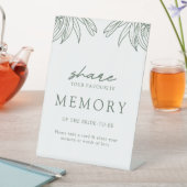 Forest Green gibt ein Memory-Brautparty-Zeichen fr Sockelschild (In Situ)