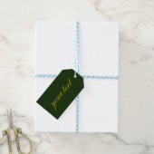 Forest Green Gift Tag Geschenkanhänger (Mit Garn)