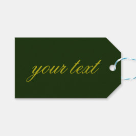 Forest Green Gift Tag Geschenkanhänger
