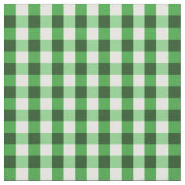 Forest Green-Gingham-Muster Stoff (Nahaufnahme)